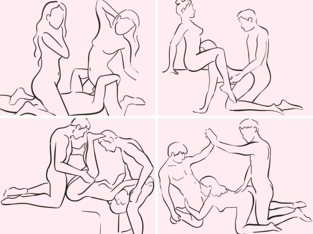 Popular Threesome Sex Positions